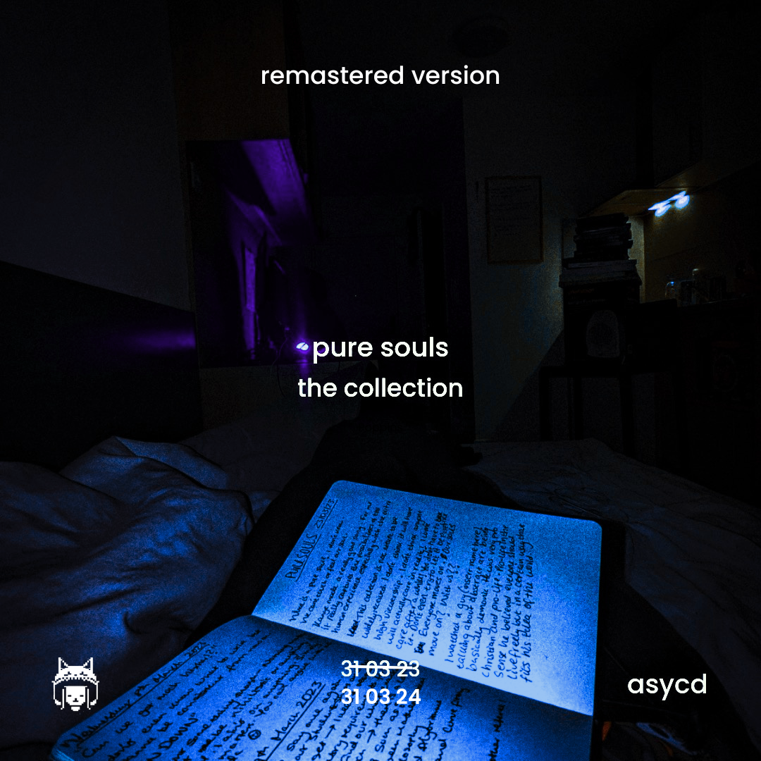 pure souls remastered cover in blue and purple