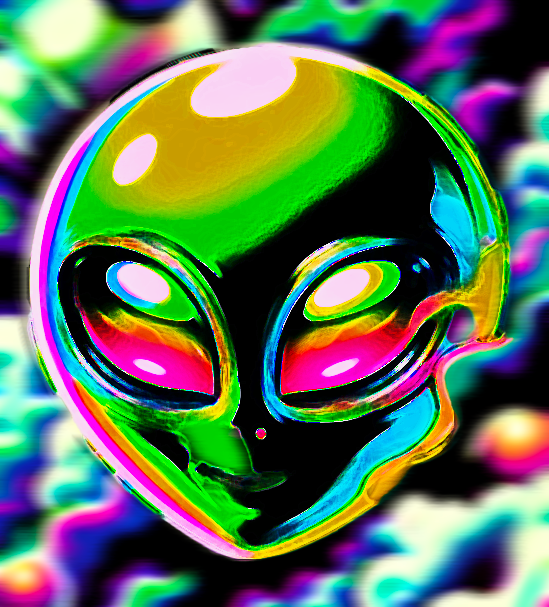 alien head glowed up