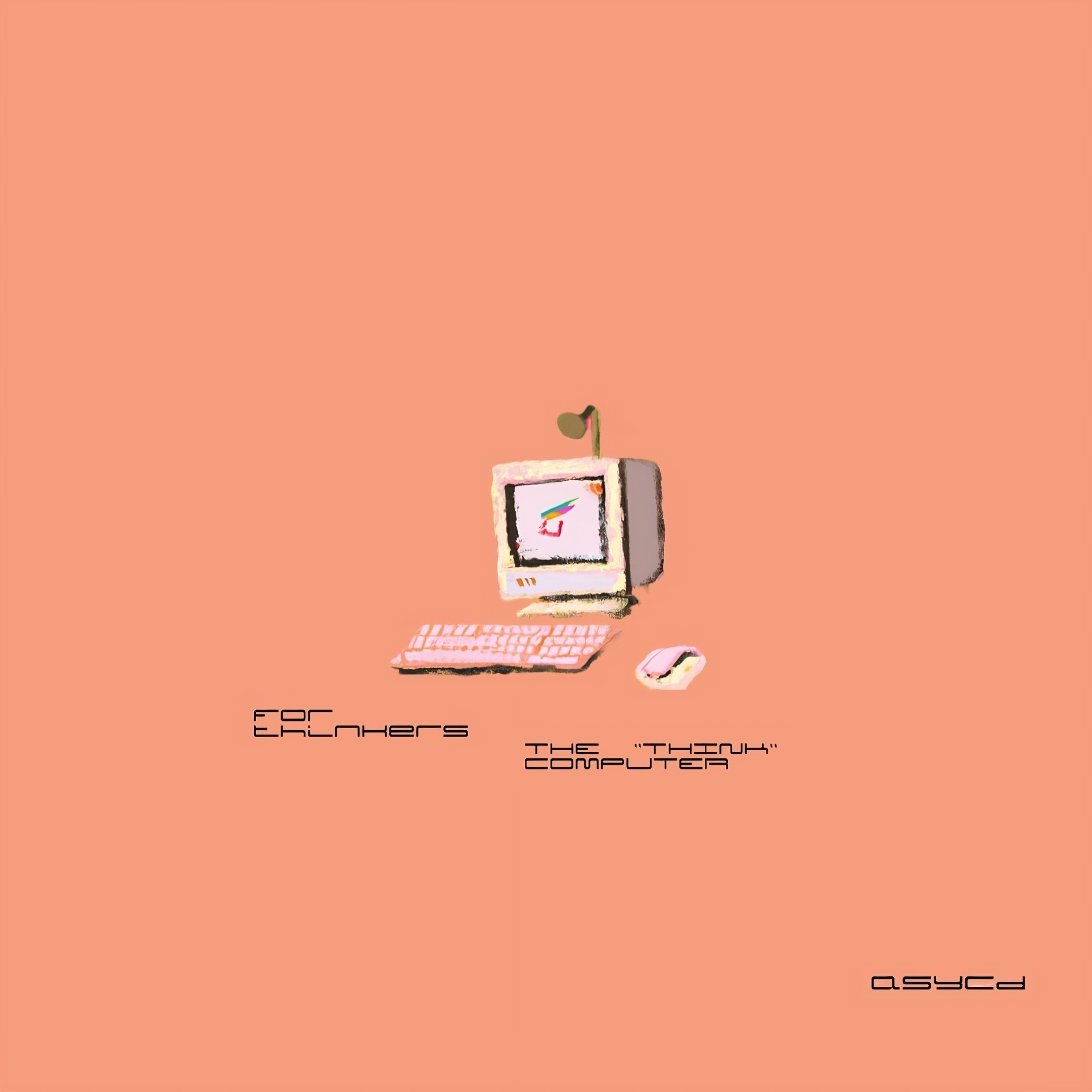 simple computer for thinkers light orange without price